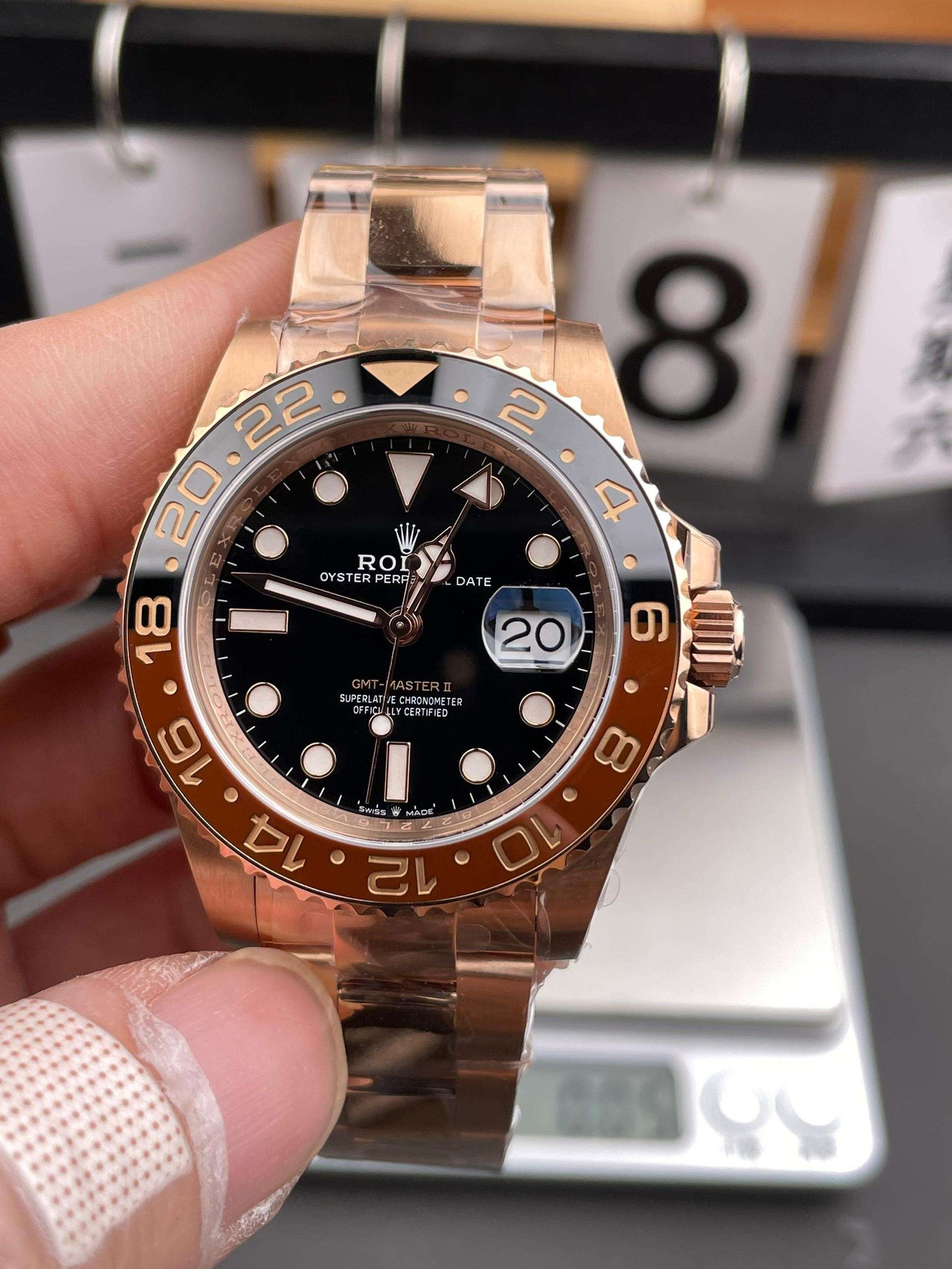 Rolex GMT-Master II 126715CHNR Rootbear Rose Gold 40mm