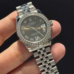 Rolex Datejust 31 Gray Dial, Diamond Bezel - Image 1