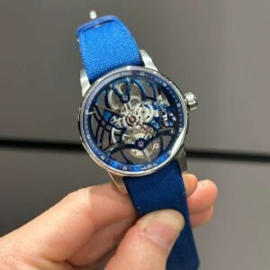 Audemars Piguet Tourbillon Openworked 26600 Rep 1 1 Blue Skeleton Movement 41mm - Image 1