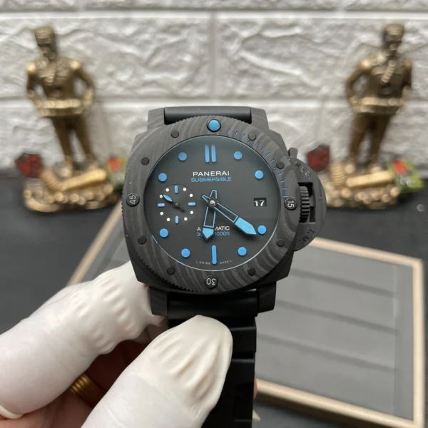 DONG-HO-PANERAI-SUBMERSIBLE-REPLICA-CARBON-MAT-XANH-NHA-MAY-VS-42MM-8