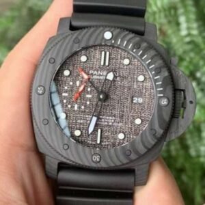 PANERAI SUBMERSIBLE WATCH CARBON CASE FABRIC DIAL VS FACTORY 47MM - Image 9