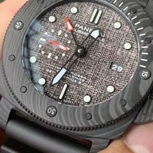 PANERAI SUBMERSIBLE WATCH CARBON CASE FABRIC DIAL VS FACTORY 47MM - Image 5