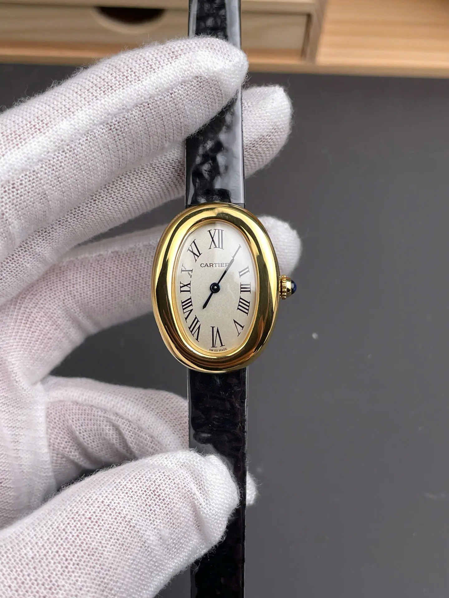 Cartier Baignoire WGBA0017 Women Leather Strap
