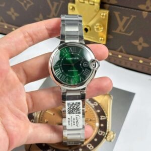 Cartier Ballon Bleu Watch Green Dial Metal Wire AF Factory 40mm - Image 1
