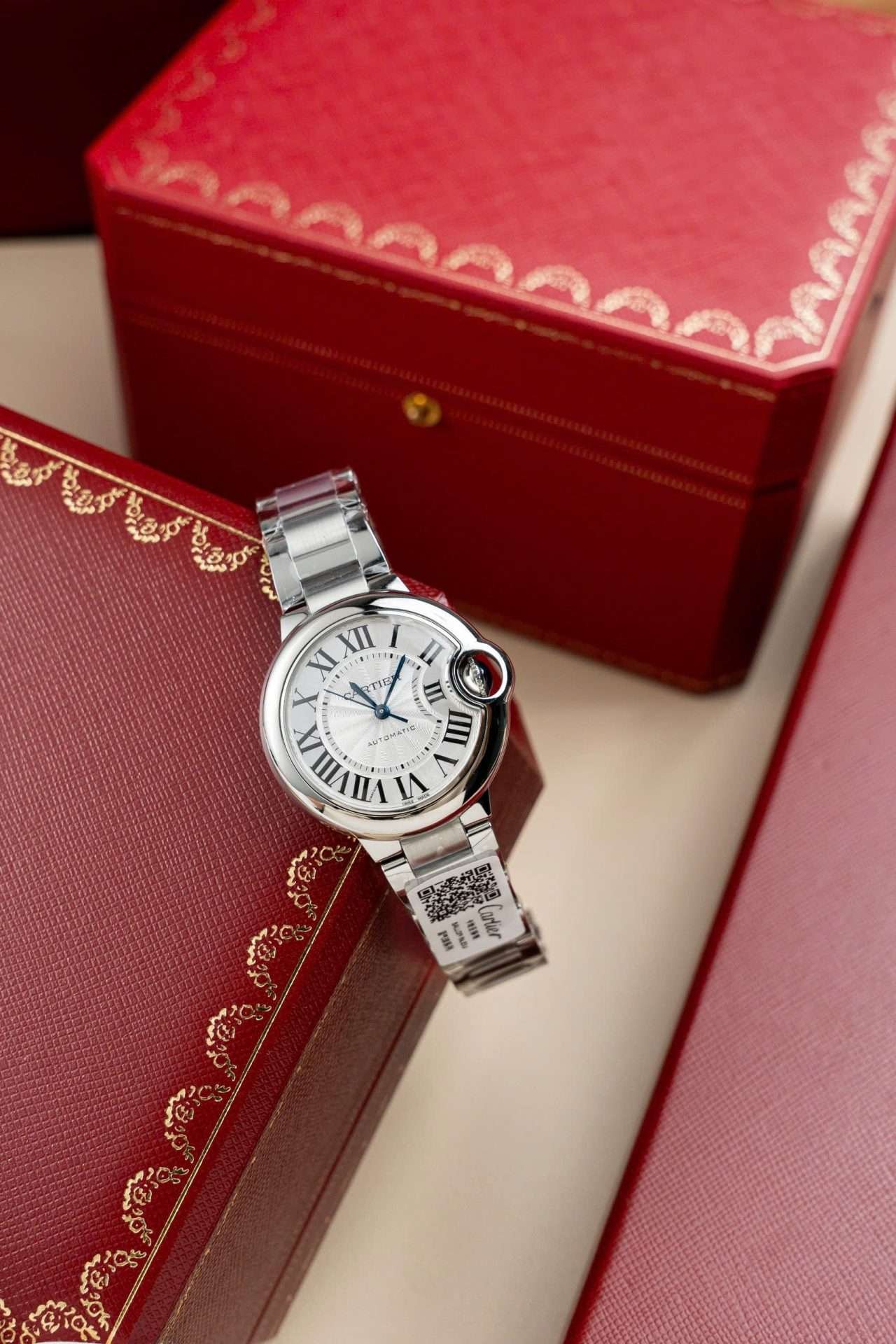 Cartier Ballon Bleu W6920046 White Dial Metal Wire AF Factory