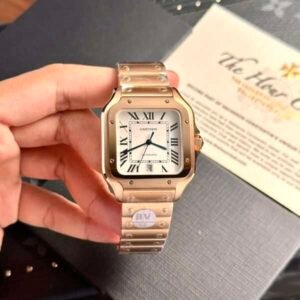 Cartier Santos Replica Watch Rose Gold BV Factory 39.8mm - Image 10