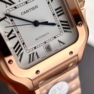 Cartier Santos Replica Watch Rose Gold BV Factory 39.8mm - Image 9