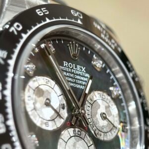 Rolex Daytona Mother of Pearl Watch with Moissanite Diamond Markers 40mm - Image 4