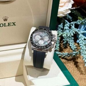 Rolex Daytona Mother of Pearl Watch with Moissanite Diamond Markers 40mm - Image 6