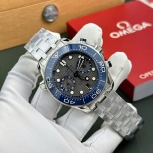 Omega Best Copies Watch Seamaster Diver 300M Chronograph Dial Gray N1 Factory 44mm - Image 4