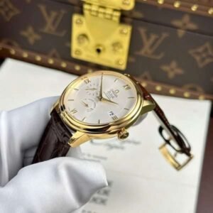 Omega De Ville Prestige Power Reserve Replica 11 Watch Leather Strap 39.5mm - Image 3