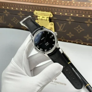 Omega De Ville Co-Axial Chronometer 8500 Black Dial Leather Strap 41mm - Image 1