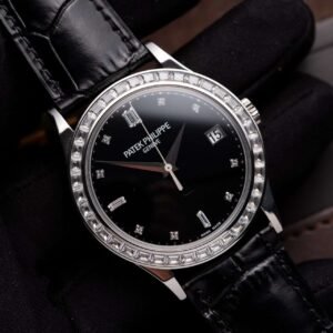 Patek Philippe Calatrava 5298P Black With Stone Bezel 38mm - Image 7