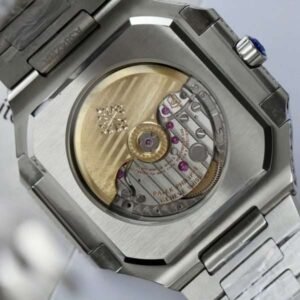 Patek Philippe Cubitus 5821 Dial Brown Replica Watch Full Diamonds Moissanite Hong Kong 45mm - Image 4