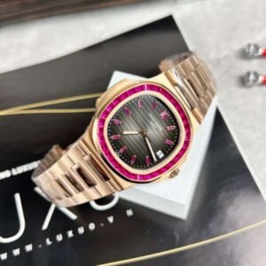 Patek Philippe Nautilus 5723 Gray Dial With Red Ruby Replica 1:1 Watch 40mm - Image 1