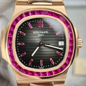 Patek Philippe Nautilus 5723 Gray Dial With Red Ruby Replica 1:1 Watch 40mm - Image 2