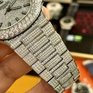 Patek Philippe Replica Watches Nautilus 5719 Full Diamonds PPF 40mm - Image 7