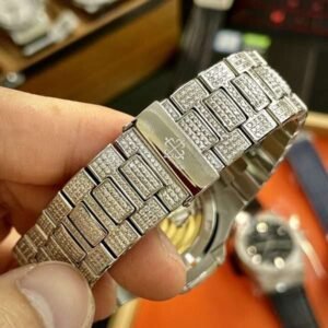 Patek Philippe Replica Watches Nautilus 5719 Full Diamonds PPF 40mm - Image 3