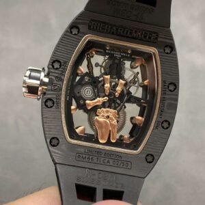 Richard Mille Replica 11 Watch RM66 Ultra Light Carbon Rose Gold Wrapped Refine 42.7mm - Image 4