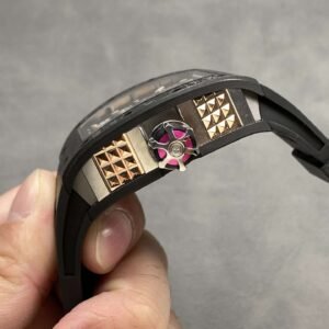 Richard Mille Replica 11 Watch RM66 Ultra Light Carbon Rose Gold Wrapped Refine 42.7mm - Image 3