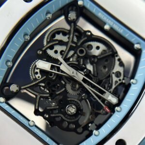 Richard Mille Replica 1:1 Watch RM055 Ceramic Bubba Wasson Blue Factory BBR 45mm - Image 2