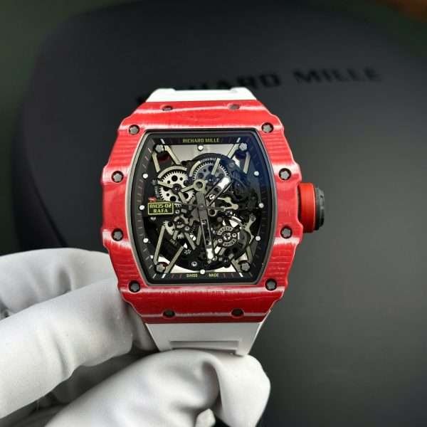 Richard Mille Replica Watch RM35-02 Rafael Nadal Red Quartz TPT 44mm