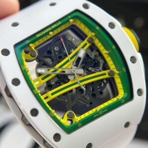 Richard Mille Best Copies Watch RM61-01 Manual Winding Yohan Blake Ceramic White - Image 3