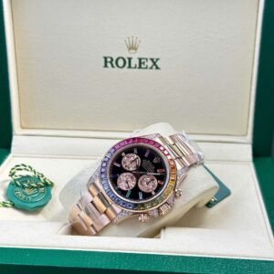 Rolex Cosmograph Daytona Rainbow 116595 40mm Diamond Watch - Image 3