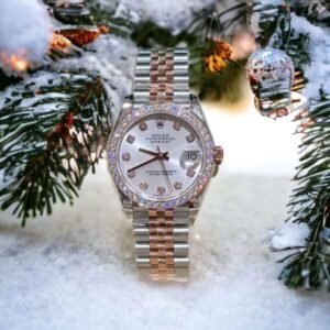 Rolex DateJust Moissanite Diamond White Dial 31mm - Image 3