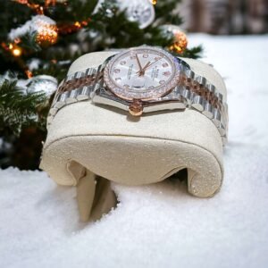 Rolex DateJust Moissanite Diamond White Dial 31mm - Image 5