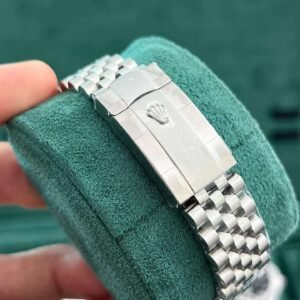 Rolex Rep 11 Watch DateJust Natural Mother of Pearl Dial With Moissanite Diamond Clean Factory 41mm - Image 3