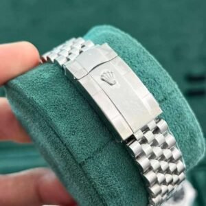 Rolex Rep 11 Watch DateJust Natural Mother of Pearl Dial With Moissanite Diamond Clean Factory 41mm - Image 5