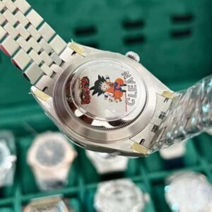Rolex Rep 11 Watch DateJust Natural Mother of Pearl Dial With Moissanite Diamond Clean Factory 41mm - Image 6