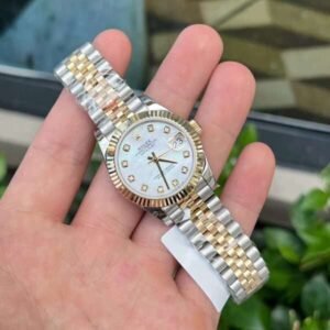 Rolex DateJust 18K Gold Plated Mother-of-Pearl Dial 31 - Image 5