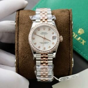 Rolex Rep 11 Watch DateJust MOP Moissanite Diamond Bezel EW 36mm - Image 11