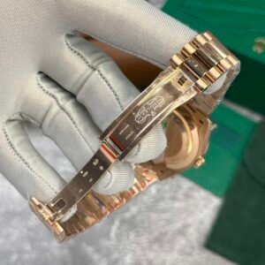 Rolex 18K Gold-Plated Day-Date 228235 Brown Dial 40mm - Image 5