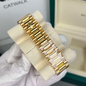 Rolex Day-Date 18K Gold Plated Black Dial - Image 6