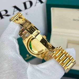 Rolex Day-Date 18K Gold Plated Black Dial - Image 5
