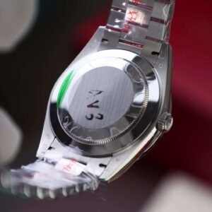 Rolex Day-Date Meteorite Dial Watch with Moissanite Baguette Diamonds + Bezel 40mm - Image 9