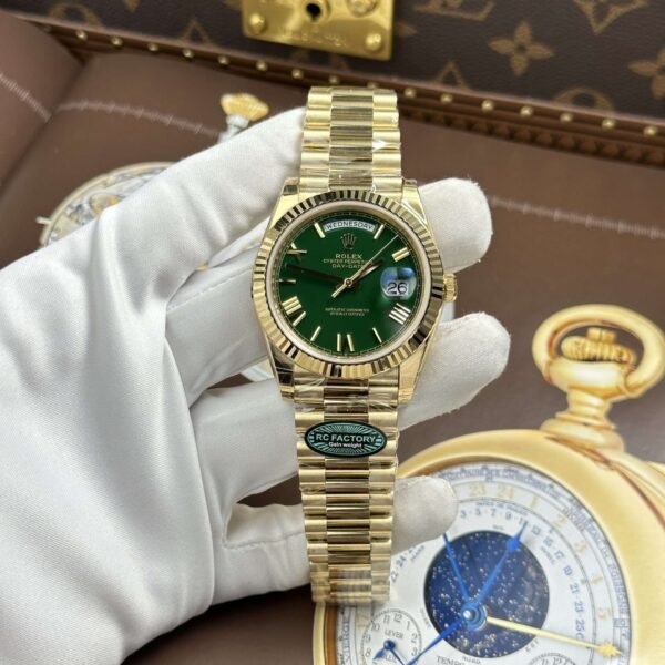 Dong-Ho-Rolex-Day-Date-Che-Tac-Mat-Xanh-La-Cay-May-Calibre-3255-Super-Clone-Nha-May-RC-40mm-12