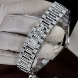 Rolex Day-Date with Meteorite Dial and Moissanite Indices Replica GM 40mm - Image 3