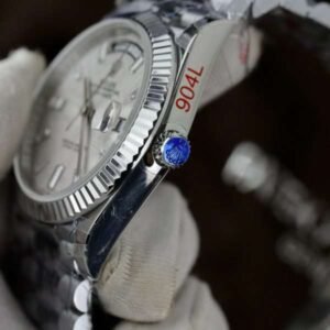 Rolex Day-Date with Meteorite Dial and Moissanite Indices Replica GM 40mm - Image 6