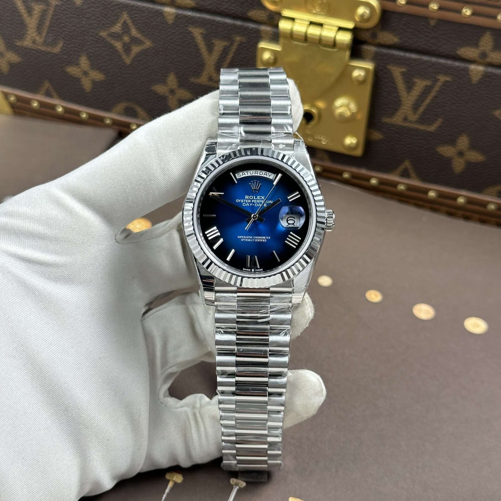 Rolex Day-Date Blue Ombre Dial Calibre 3255 Movement RCF 40mm - Heavyweight
