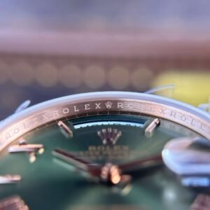 Rolex Day-Date Green Dial Rose Gold Weight 186 Grams QF Factory 40mm - Image 6
