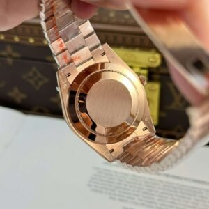 Rolex Day-Date Green Dial Rose Gold Weight 186 Grams QF Factory 40mm - Image 9