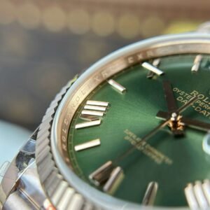 Rolex Day-Date Green Dial Rose Gold Weight 186 Grams QF Factory 40mm - Image 5