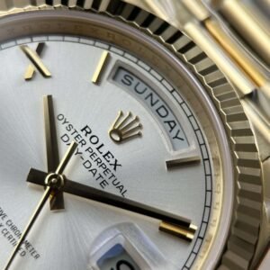 Rolex Day-Date Silver Dial Calibre 3255 Movement Super Clone RC Factory 40mm - Heavyweight - Image 5