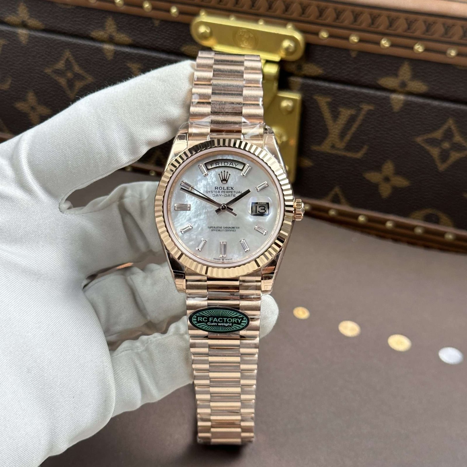 Rolex Day-Date MOP Dial Calibre 3255 Movement RC Factory 40mm - Heavyweight