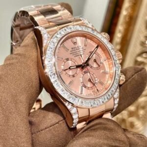 Rolex Daytona 126595TBR Gold-Plated with Moissanite Hong Kong Custom 40mm - Image 5
