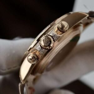 Rolex Daytona Rainbow Full CZ Stones Replica Premium Men’s Watch 40mm - Image 5